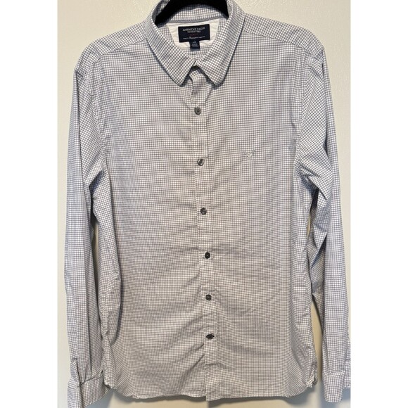 American Eagle Outfitters Slim Fit Button Down long Sleeve shirts Men Size Large - Picture 1 of 12